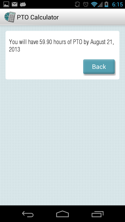 PTO Calculator截图3