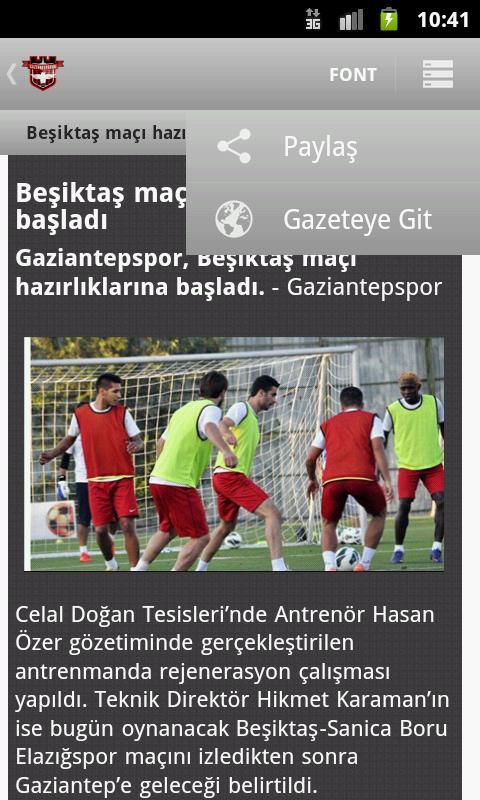 Gaziantepspor Haber截图4