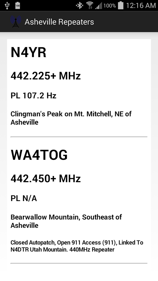 Asheville Repeaters截图2