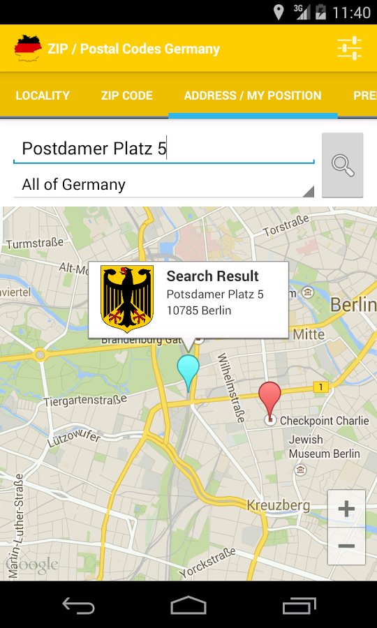 ZIP / Postal Codes Germany截图5