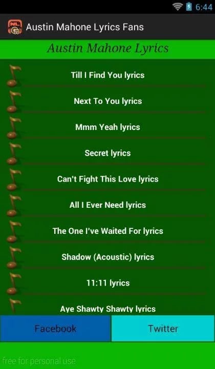 Austin Mahone Lyrics Fan...截图5