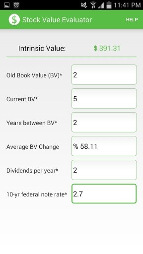 Stock Value Evaluator截图4