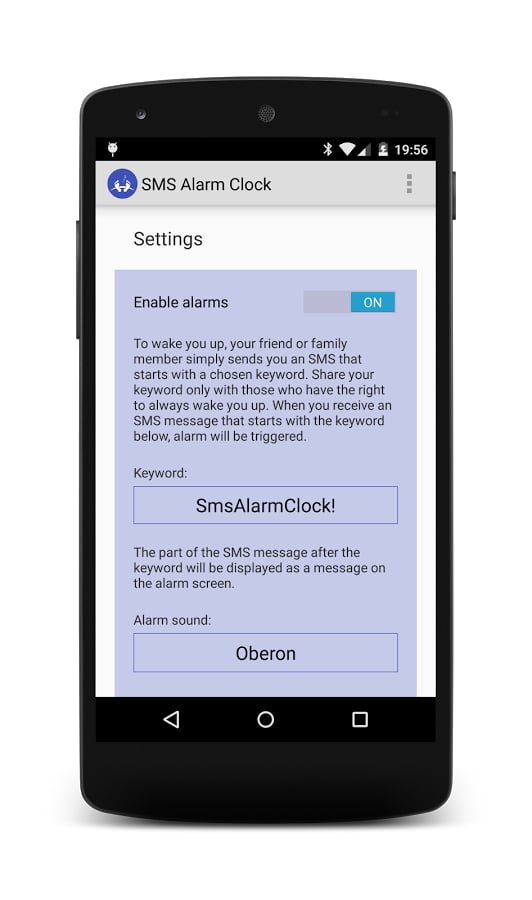 SMS Alarm Clock截图1