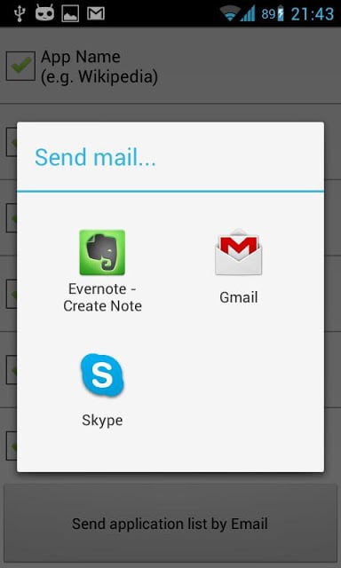 AppList2Mail截图3