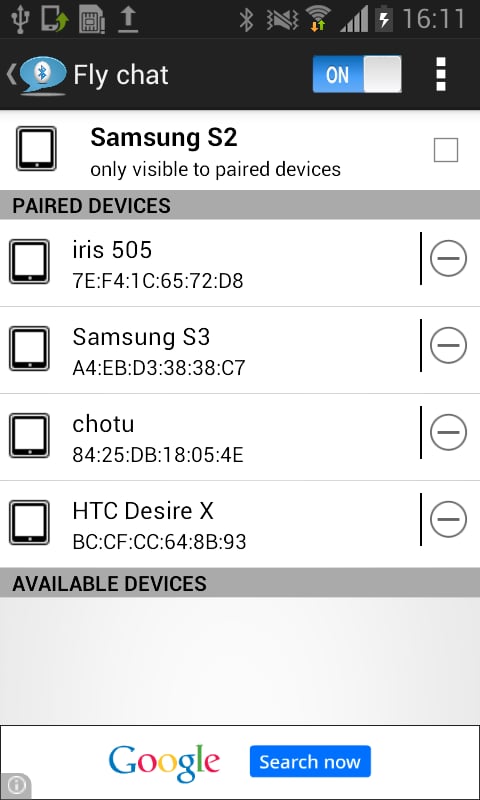 Bluetooth Chat(Fly Chat)截图1