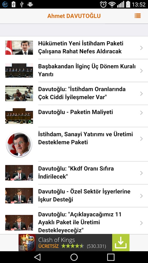 Ahmet DAVUTOĞLU Haberler...截图3