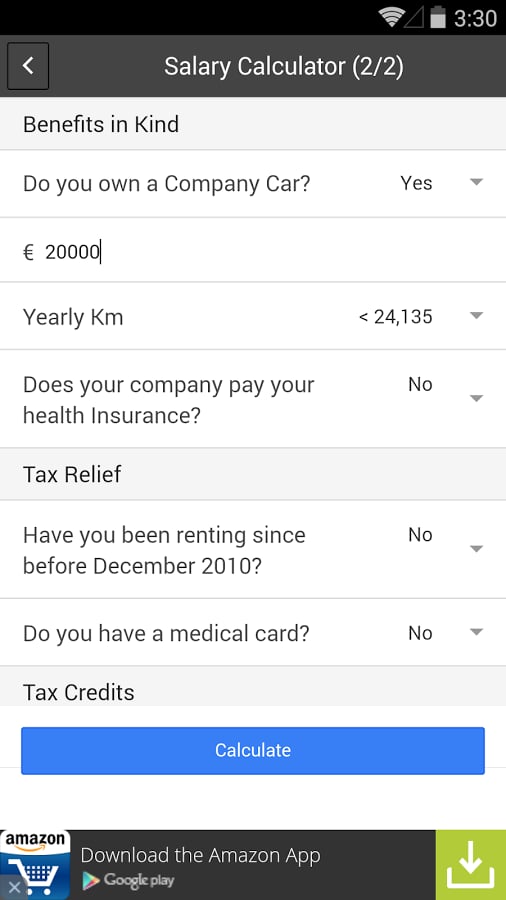 Irish Salary &amp; Tax Calcu...截图4