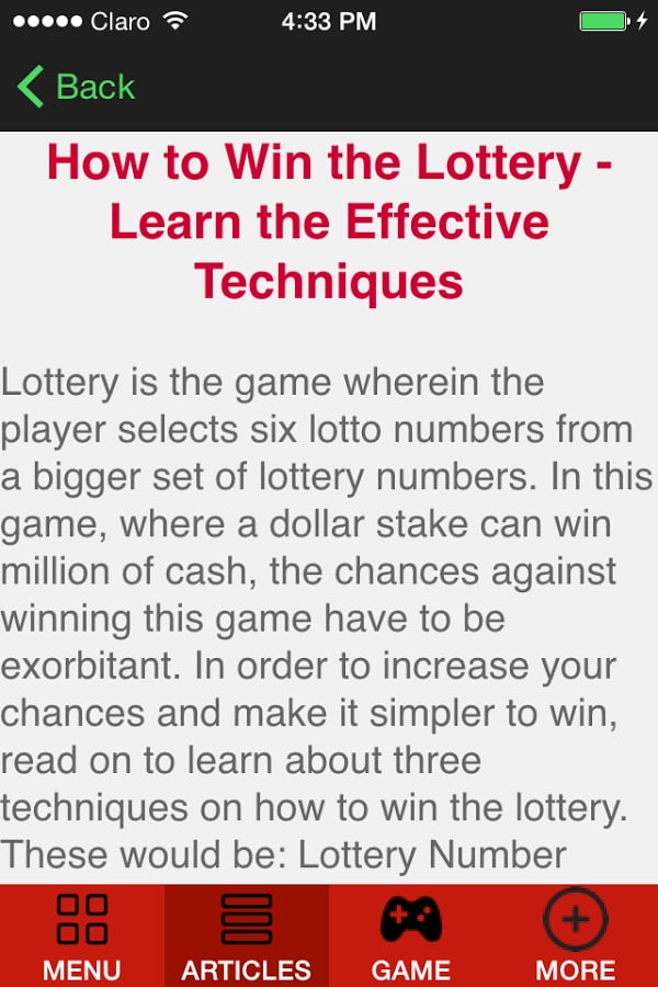 How To Win The Lottery: ...截图8