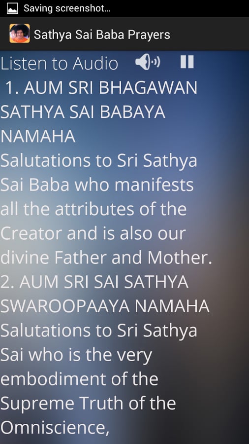 Sathya Sai Baba Prayers截图2