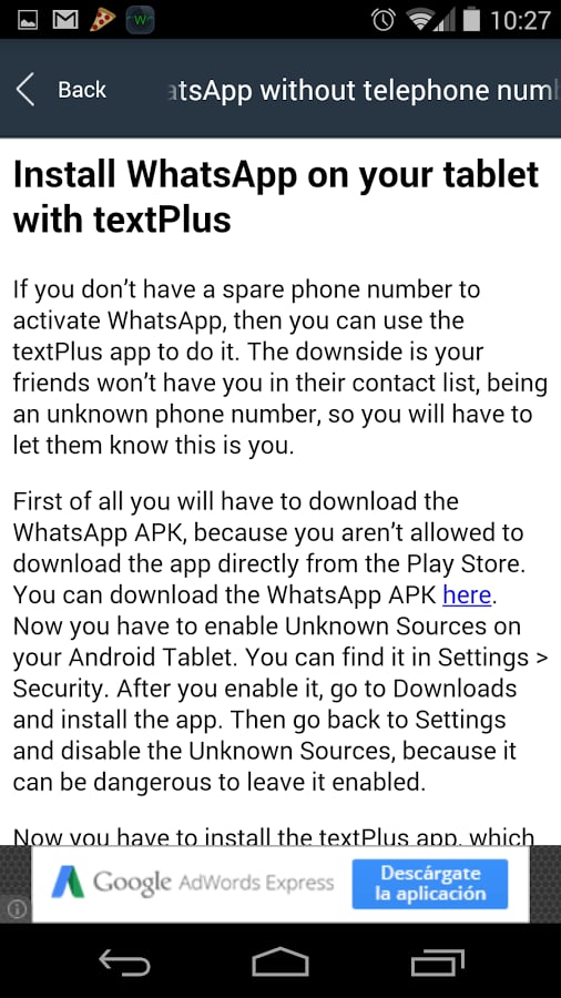 Install Whats App Tablet...截图5