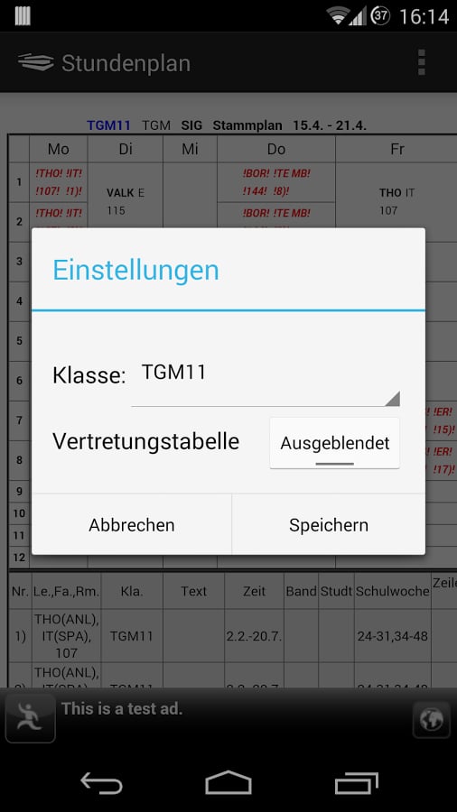 TSSteinfurt Stundenplan截图1