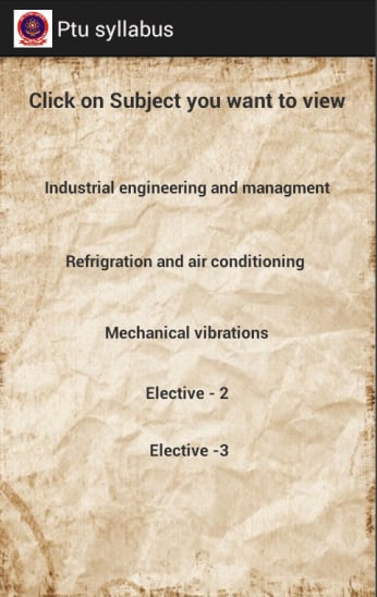 Ptu syllabus截图3