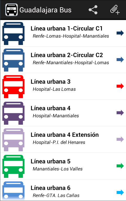 Guadalajara España Bus截图1