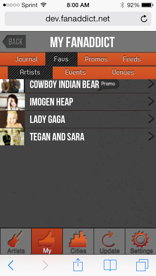 FanAddict music bands concerts截图4