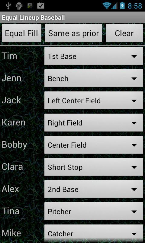 Equal Lineup Baseball * demo *截图6