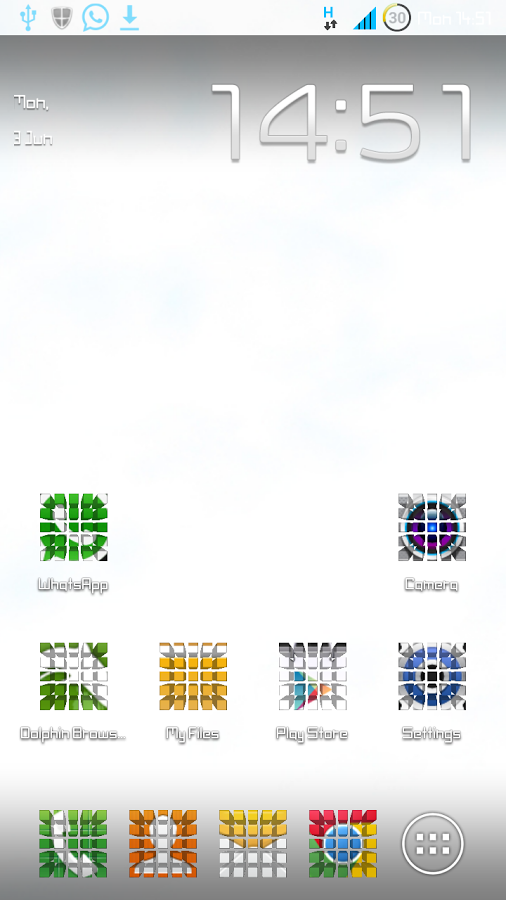 Perspective cubes icons截图1