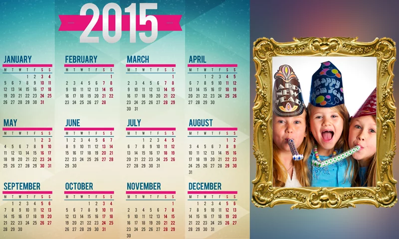 2015 Calendar Photo Frames截图2