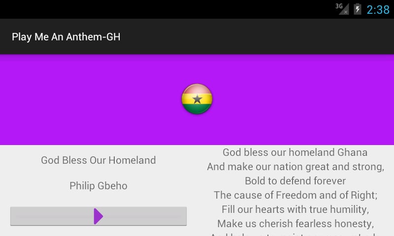 Play Me an Anthem-Ghana截图2