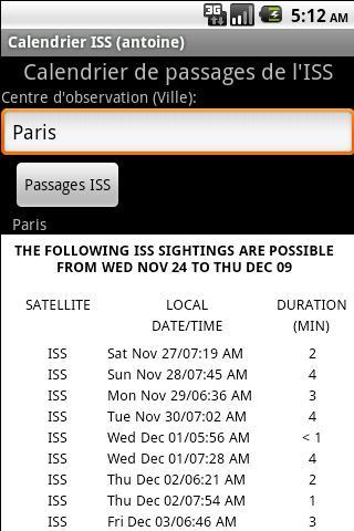 Calendrier ISS (antoine)截图2