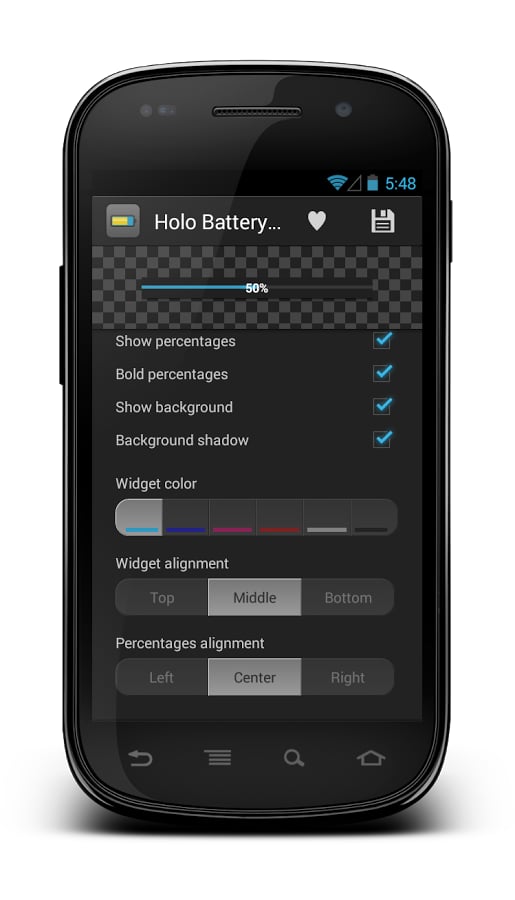 Holo Battery Widget Dona...截图1