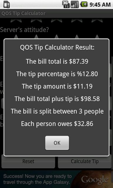 QOS Tip Calculator (Ad Free)截图3