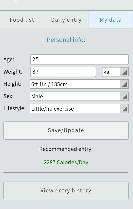 Calorie Monitor截图3