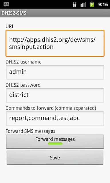 SMS Gateway for DHIS 2截图2