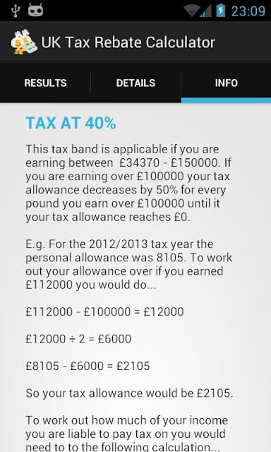 UK Tax Rebate Calculator截图1