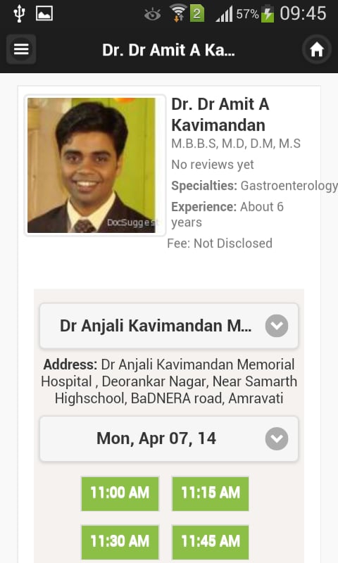 Dr Amit Kavimandan Appoi...截图1