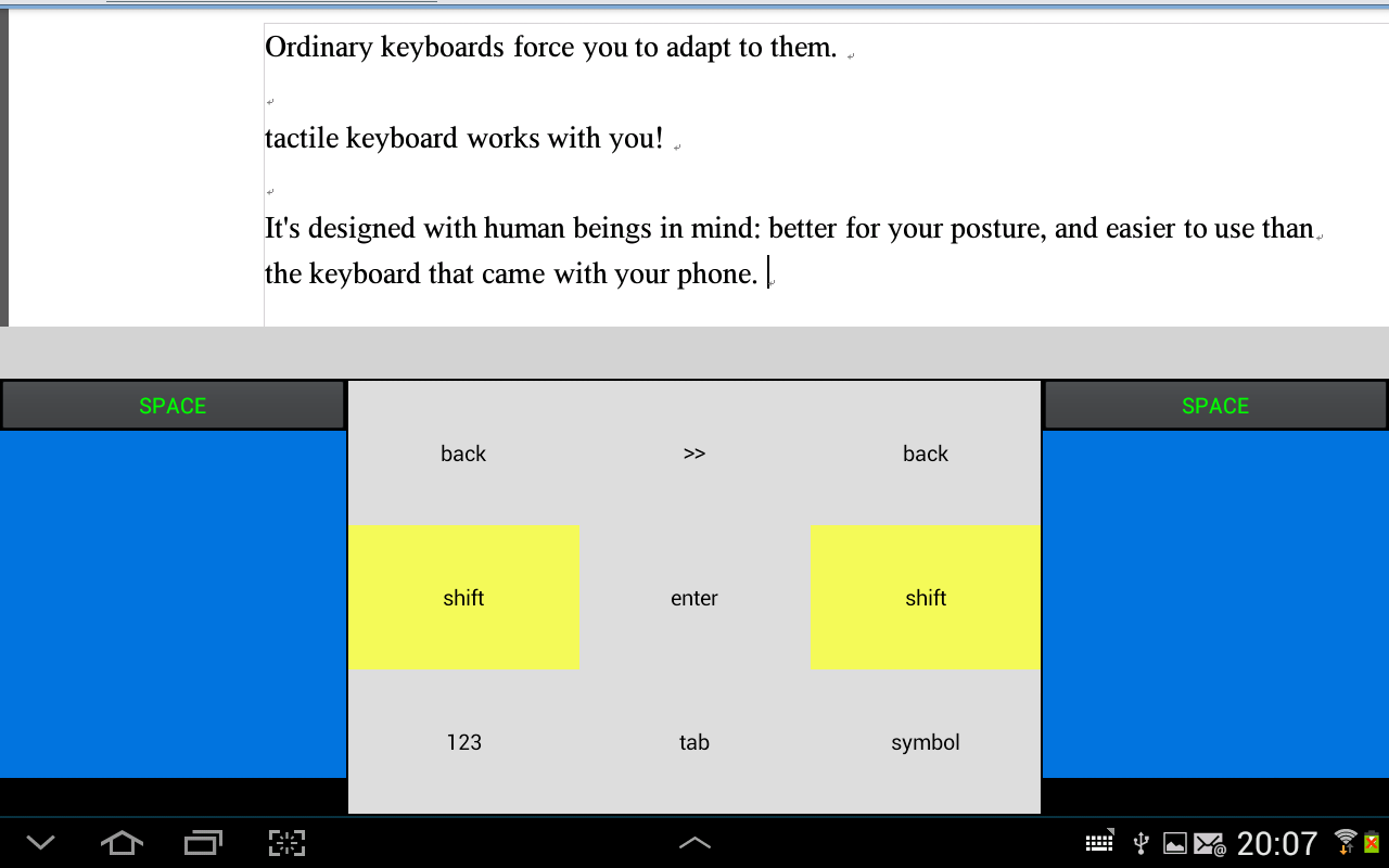 tactile keyboard - free截图6