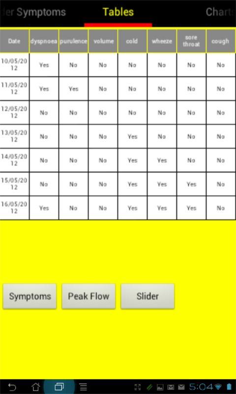 COPD Diary Card截图6