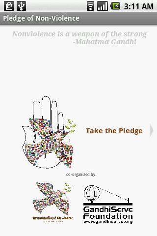 Pledge of Non-Violence截图1