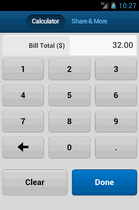 Bill Tip Split Calculator截图6