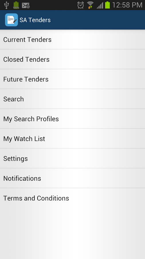SA Tenders and Contracts截图5