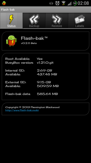 Flash-bak Backup & Restore截图1