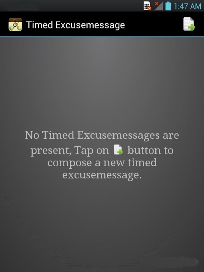 Timed Excusemessage截图7