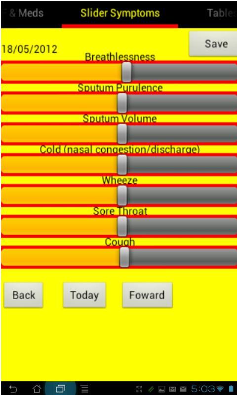 COPD Diary Card截图5