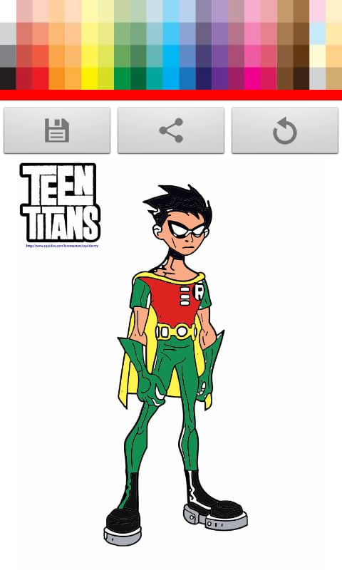 Titans Robin Coloring fo...截图3