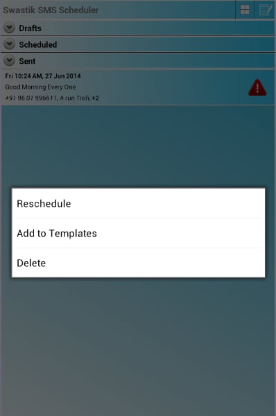 SMS Scheduler Swastik截图1