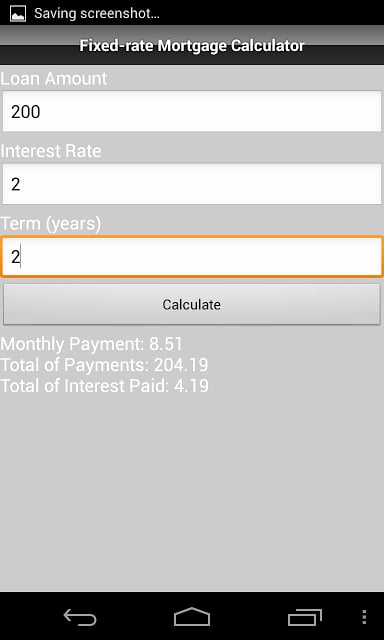 Fixed-rate Mortgage Calculator截图2