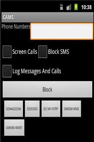 Call &amp; Msg Screening截图2