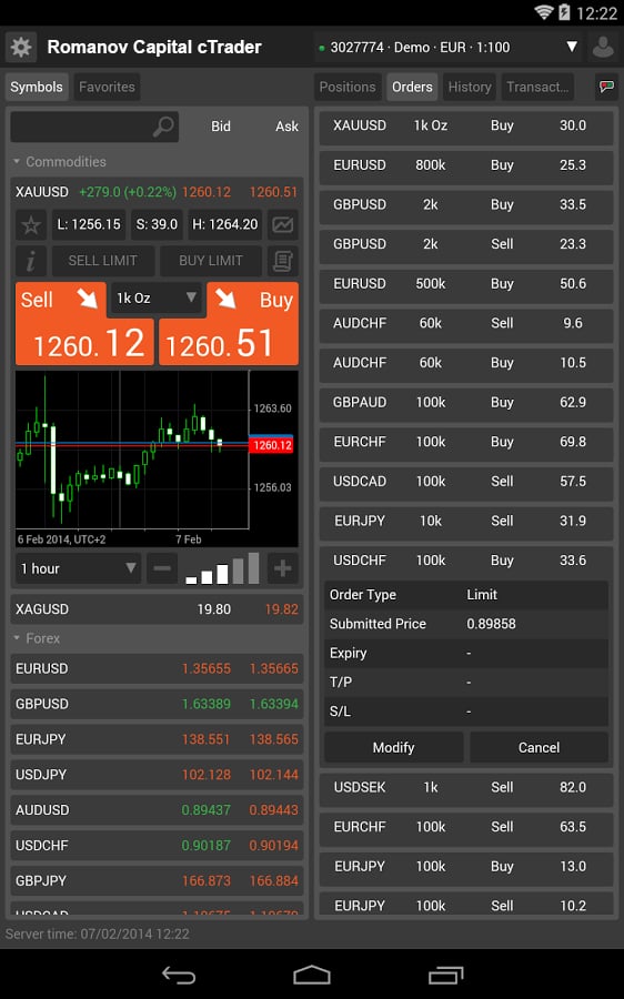 Romanov Capital cTrader截图5