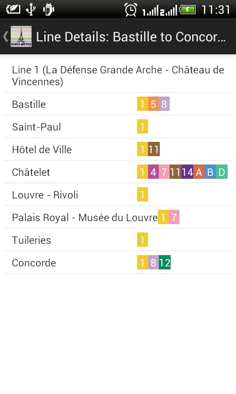 Paris Metro Route Planne...截图6