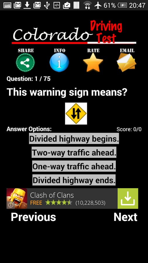 Colorado Driving Test 20...截图2