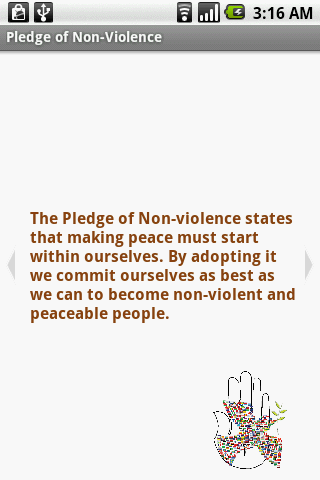 Pledge of Non-Violence截图2