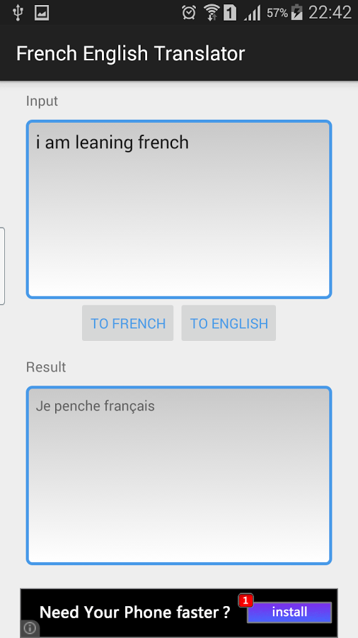 French English Translator截图2