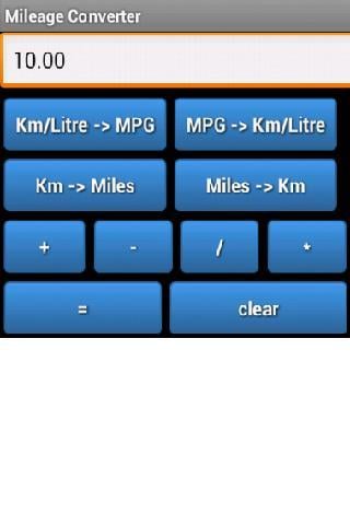 Fuel Mileage Converter M...截图1