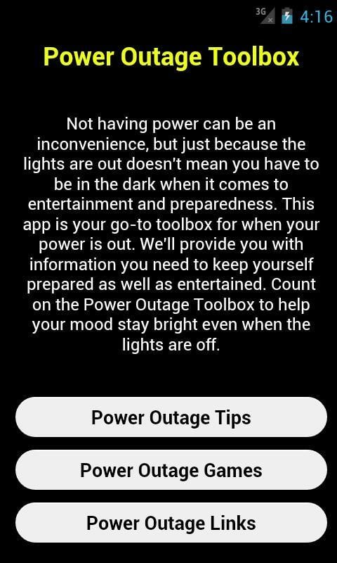 Power Outage Toolbox &amp; G...截图2