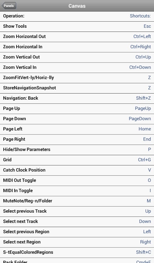 Shortcuts for Logic Pro截图11