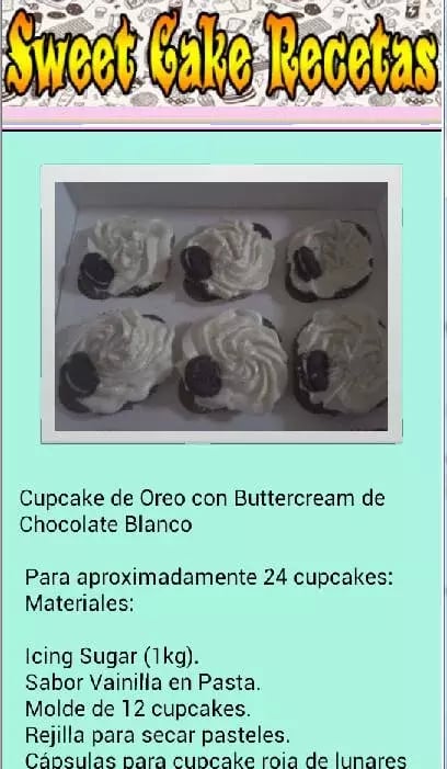 Pastel Dulce Recetas截图3